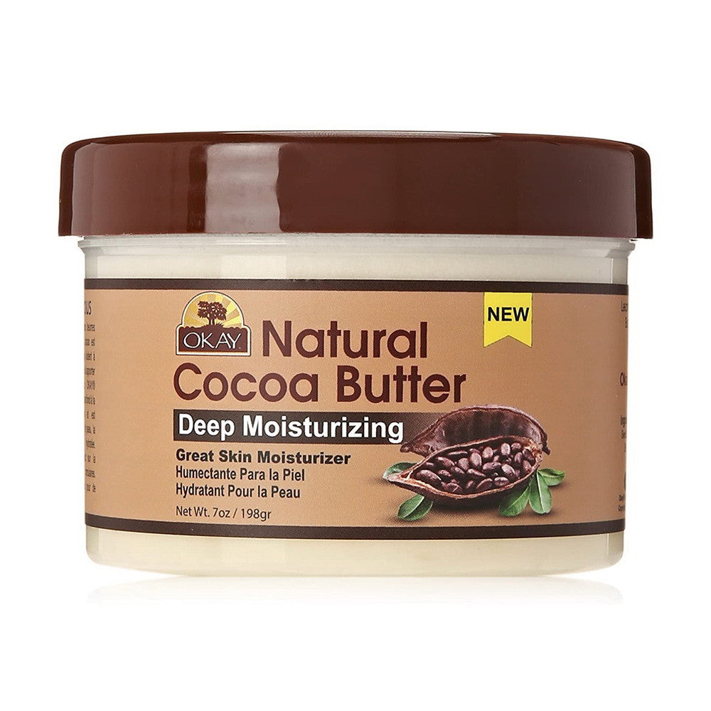 Okay Natural Cocoa Butter Deep Moisturizing for Skin, 7 Oz